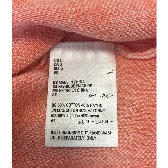 Charter Club Women's Sandy Pink Sequin Embroidered Button-Front Cardigan sz. L - Picture 7 of 7